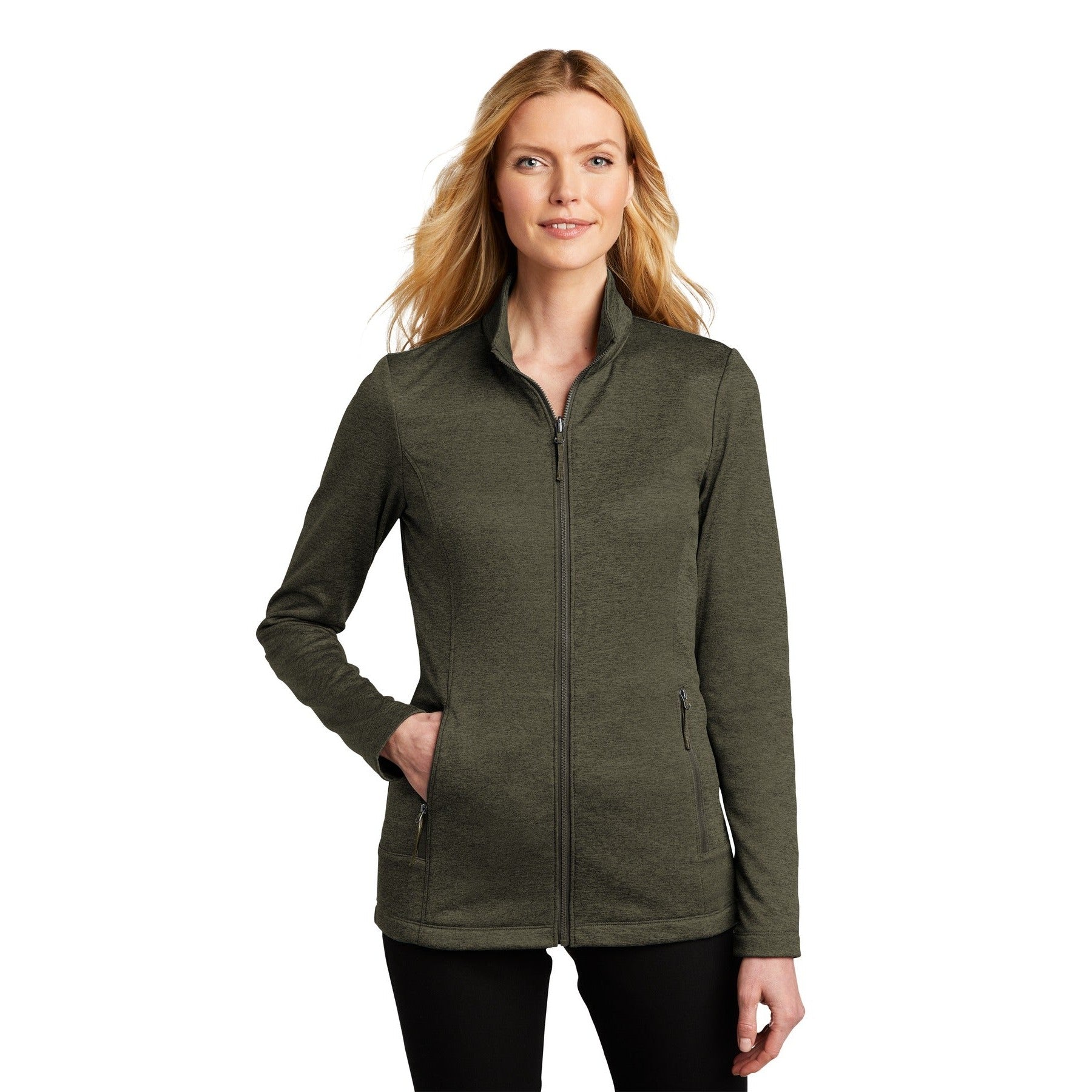 Port Authority-Port Authority ® Women's Collective Striated Fleece Jacket. L905-MedTech-2